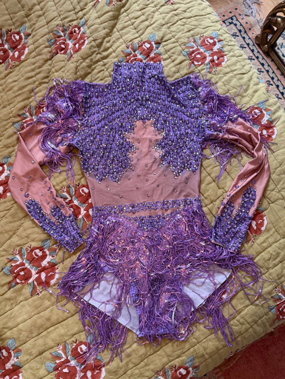 BORN IN STOCKHOLM Festival Bodysuit in Purple Size Large